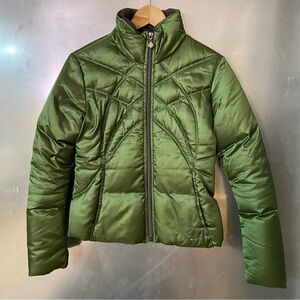 EUC Nike green down filled puff jacket XS
